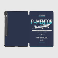 Thumbnail for Tecnam P-Mentor design on navy blue samsung tablet tablet case