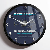 Thumbnail for DJI Mavic 3 Classic design on navy blue framed wall clock