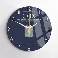 Thumbnail for Manohar International Airport Mopa GOX Wall-Clock No-Frame - Navy Blue