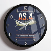 Thumbnail for Fairey Gannet AS.4 design on navy blue framed wall clock