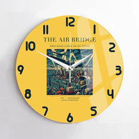 Thumbnail for VINTAGE G4099 - The Air Bridge - Designed Wall Clocks design on yellow no-frame