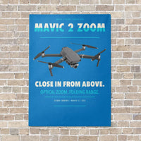 Thumbnail for DJI Mavic 2 Zoom vertical canvas print - no frame - turquoise background
