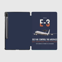 Thumbnail for E-3 Sentry AWACS design on navy blue samsung tablet tablet case