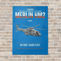 Thumbnail for Leonardo AW101 Merlin HM2 vertical canvas print - no frame - turquoise background