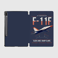Thumbnail for F-11F Tiger design on navy blue samsung tablet tablet case