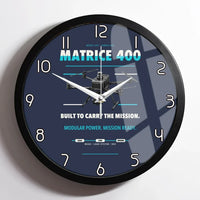 Thumbnail for DJI Matrice 400 design on navy blue framed wall clock