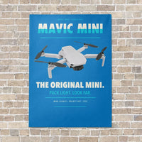 Thumbnail for DJI Mavic Mini vertical canvas print - no frame - turquoise background