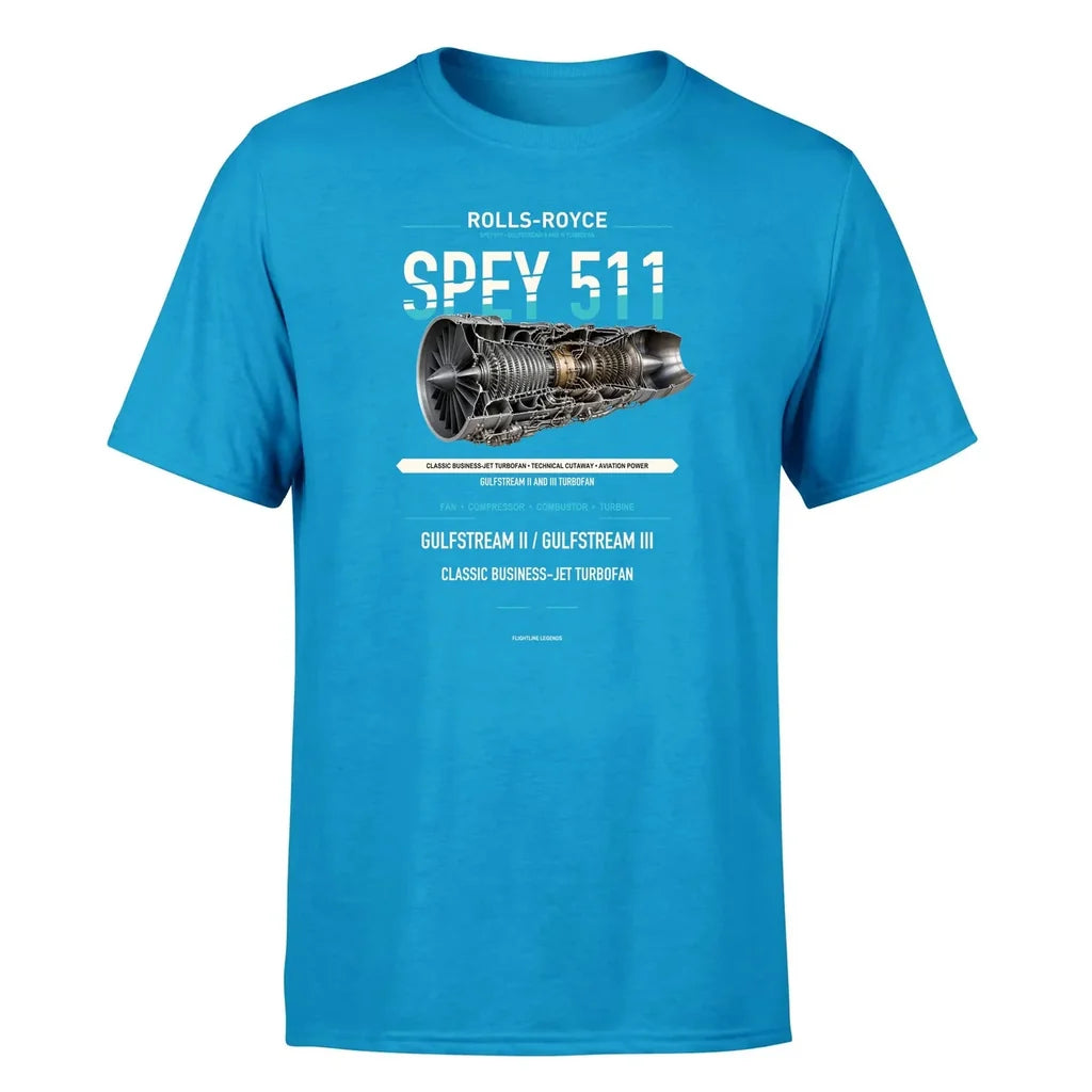 SPEY 511 design on turquoise single side