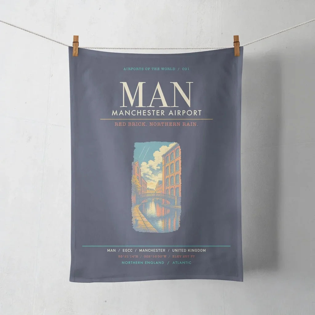 Manchester Airport MAN - Navy Blue