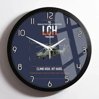 Thumbnail for HAL LCH Prachand design on navy blue framed wall clock