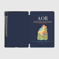 Thumbnail for Sultan Abdul Halim Airport (AOR) design on navy blue samsung tablet tablet case