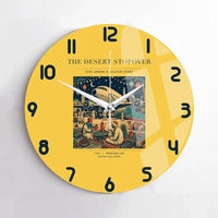 Thumbnail for VINTAGE G4090 - The Desert Stopover - Designed Wall Clocks design on yellow no-frame