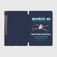 Thumbnail for DJI Matrice 4D design on navy blue samsung tablet tablet case