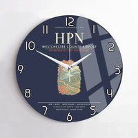 Thumbnail for Westchester County Airport HPN Wall-Clock No-Frame - Navy Blue