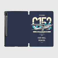 Thumbnail for Cessna 152 design on navy blue samsung tablet tablet case
