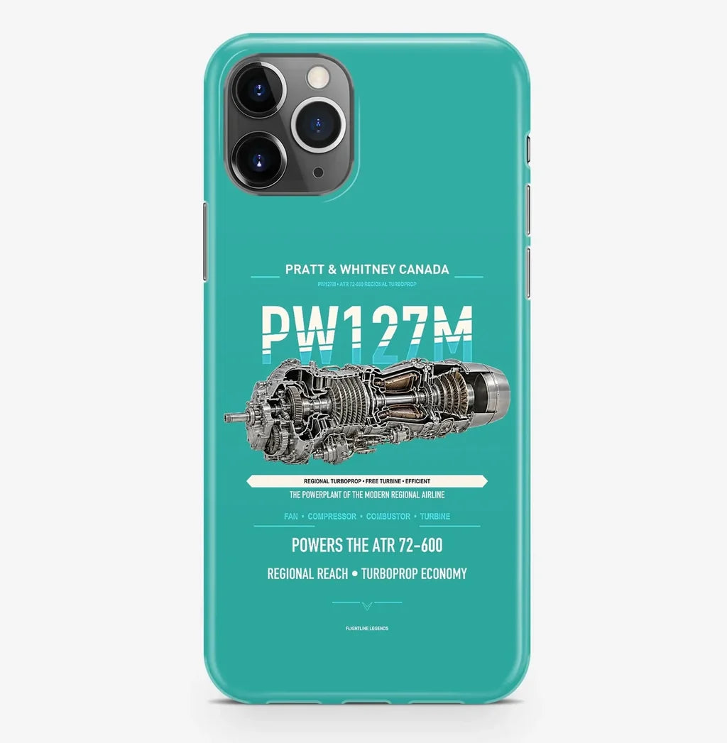 PW127M Case ProMax design on turquoise iphone case promax