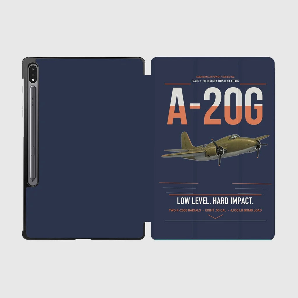 A-20G Havoc design on navy blue samsung tablet tablet case