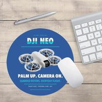 Thumbnail for DJI Neo design on blue round mouse pad