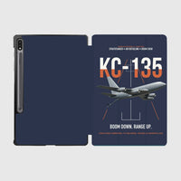 Thumbnail for KC-135 STRATOTANKER design on navy blue samsung tablet tablet case