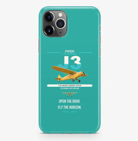 Thumbnail for Piper J-3 Cub design on turquoise magsafe iphone case, for iPhone Pro Max