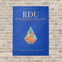 Thumbnail for Raleigh-Durham International Airport RDU - Canvas Framed - Blue