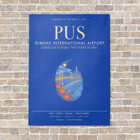 Thumbnail for Gimhae International Airport Busan PUS - Canvas Framed - Blue
