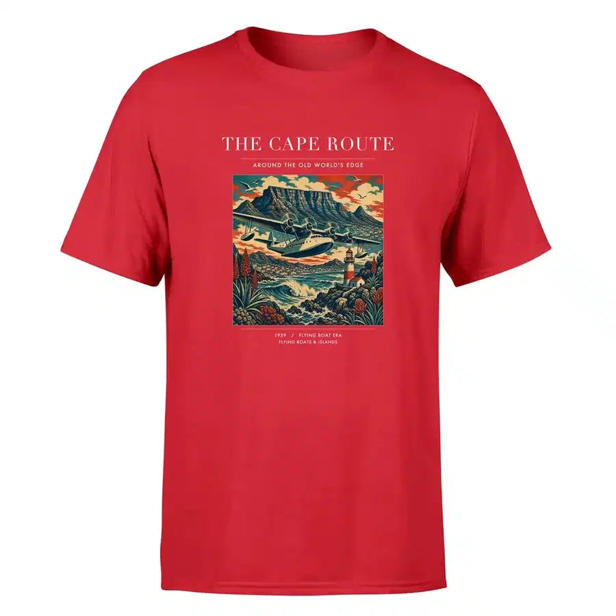 VINTAGE G4070 - The Cape Route - Premium T-Shirt design on red premium t shirt