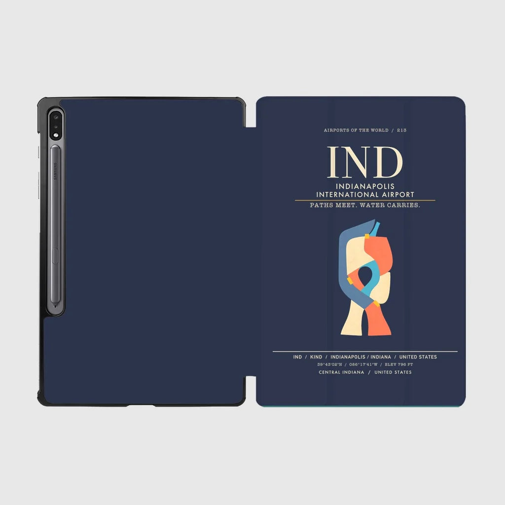 Indianapolis International Airport IND - Navy Blue