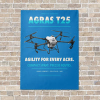 Thumbnail for DJI Agras T25 vertical canvas print - no frame - turquoise background