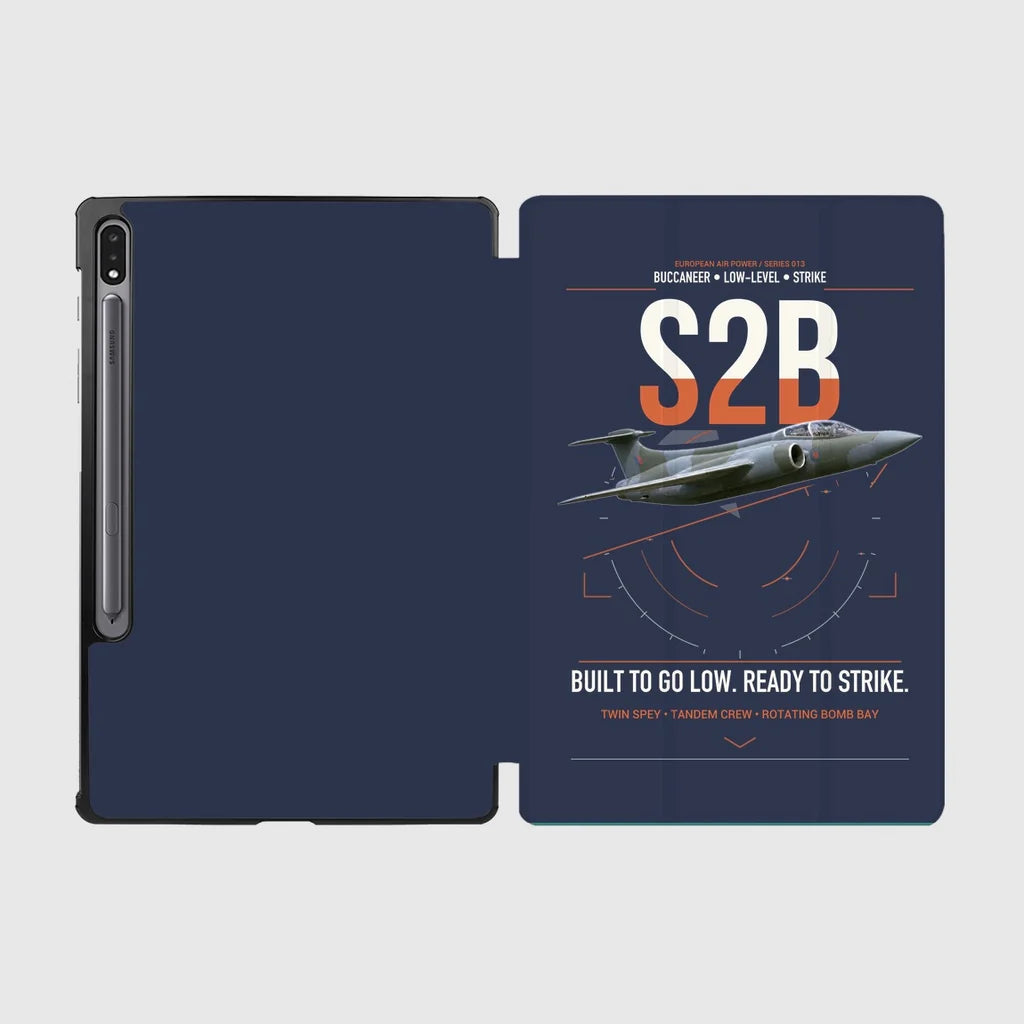 Blackburn Buccaneer S2B design on navy blue samsung tablet tablet case