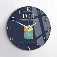 Thumbnail for Punta Gorda Airport PGD Wall-Clock No-Frame - Navy Blue
