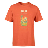 Thumbnail for Roi Et Airport (ROI) T-Shirt single-side front print in Orange | roi-et-airport-roi-double-side-t-shirt