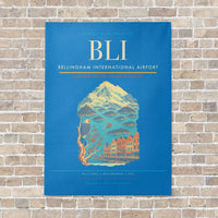 Thumbnail for Bellingham International Airport BLI - Canvas No Frame - Turquoise