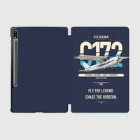 Thumbnail for Cessna 172 Skyhawk design on navy blue samsung tablet tablet case