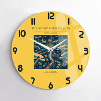 Thumbnail for VINTAGE G4133 - The Night Freight Jets - Designed Wall Clocks design on yellow no-frame