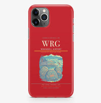 Thumbnail for Wrangell Airport (WRG) design on red iPhone 16 Pro MagSafe case