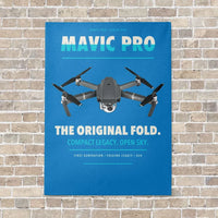 Thumbnail for DJI Mavic Pro vertical canvas print - no frame - turquoise background