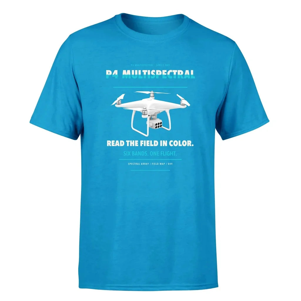 DJI P4 Multispectral design on turquoise single side