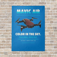 Thumbnail for DJI Mavic Air vertical canvas print - no frame - turquoise background