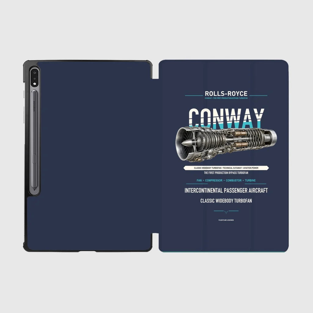 CONWAY design on navy blue samsung tablet tablet case