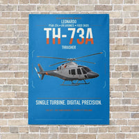 Thumbnail for Leonardo TH-73A Thrasher vertical canvas print - no frame - turquoise background
