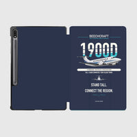 Thumbnail for Beechcraft 1900D design on navy blue samsung tablet tablet case