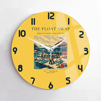 Thumbnail for VINTAGE G4175 - The Float Swap - Designed Wall Clocks design on yellow no-frame
