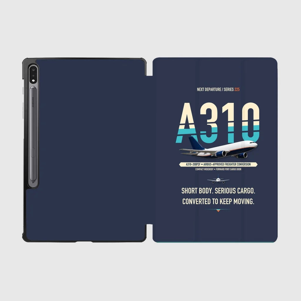 Airbus A310-200P2F design on navy blue samsung tablet tablet case