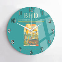 Thumbnail for George Best Belfast City Airport BHD Wall-Clock No-Frame - Turquoise