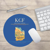 Thumbnail for Sary-Arka Airport (KGF) design on blue round mouse pad