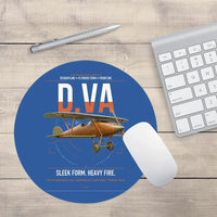 Thumbnail for Albatros D.Va design on blue round mouse pad
