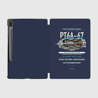 Thumbnail for PT6A-67 design on navy blue samsung tablet tablet case