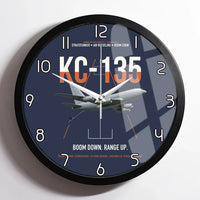 Thumbnail for KC-135 STRATOTANKER design on navy blue framed wall clock