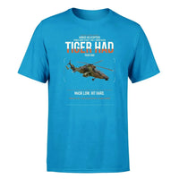 Thumbnail for Airbus Helicopters Tiger HAD design on turquoise t-shirt, single-side print